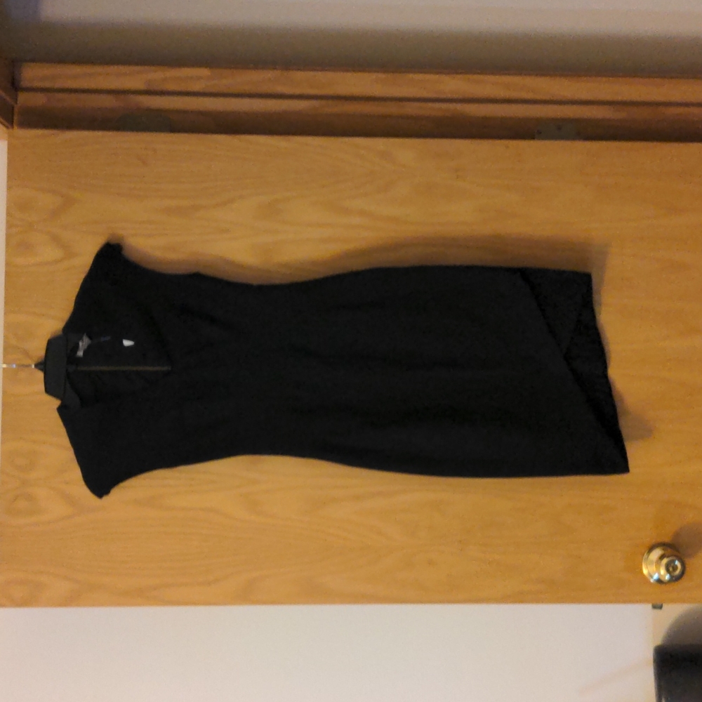 Helmut Lang Black Asymmetrical Dress S